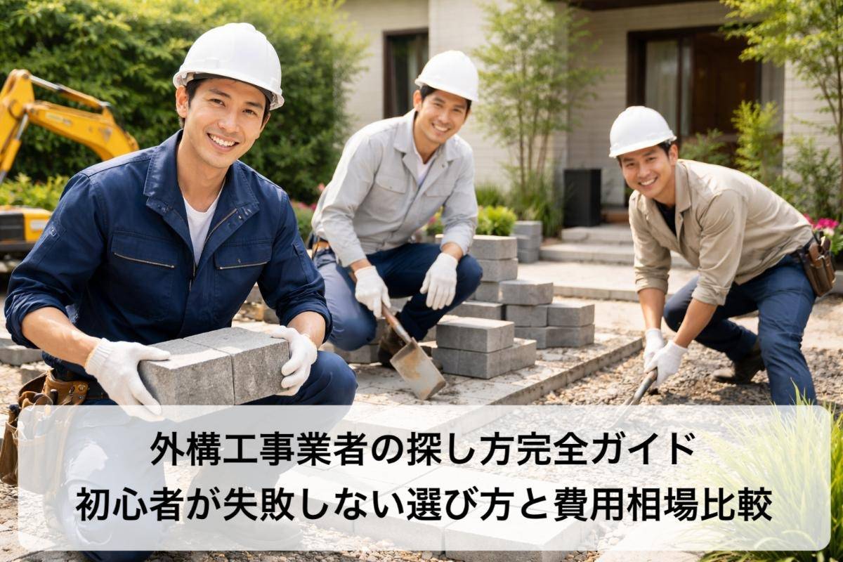 外構工事業者の探し方完全ガイド｜初心者が失敗しない選び方と費用相場比較